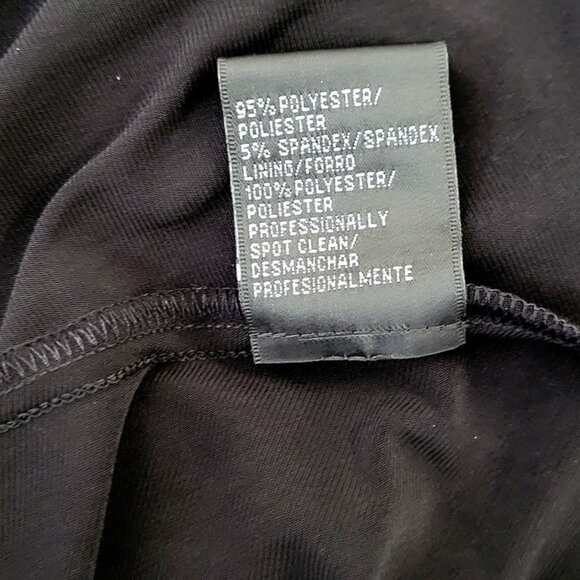 S. L. Fashions Black Buckle-Ruched Dress - NWOT - Women's Plus Size 22 W - Picture 7 of 8